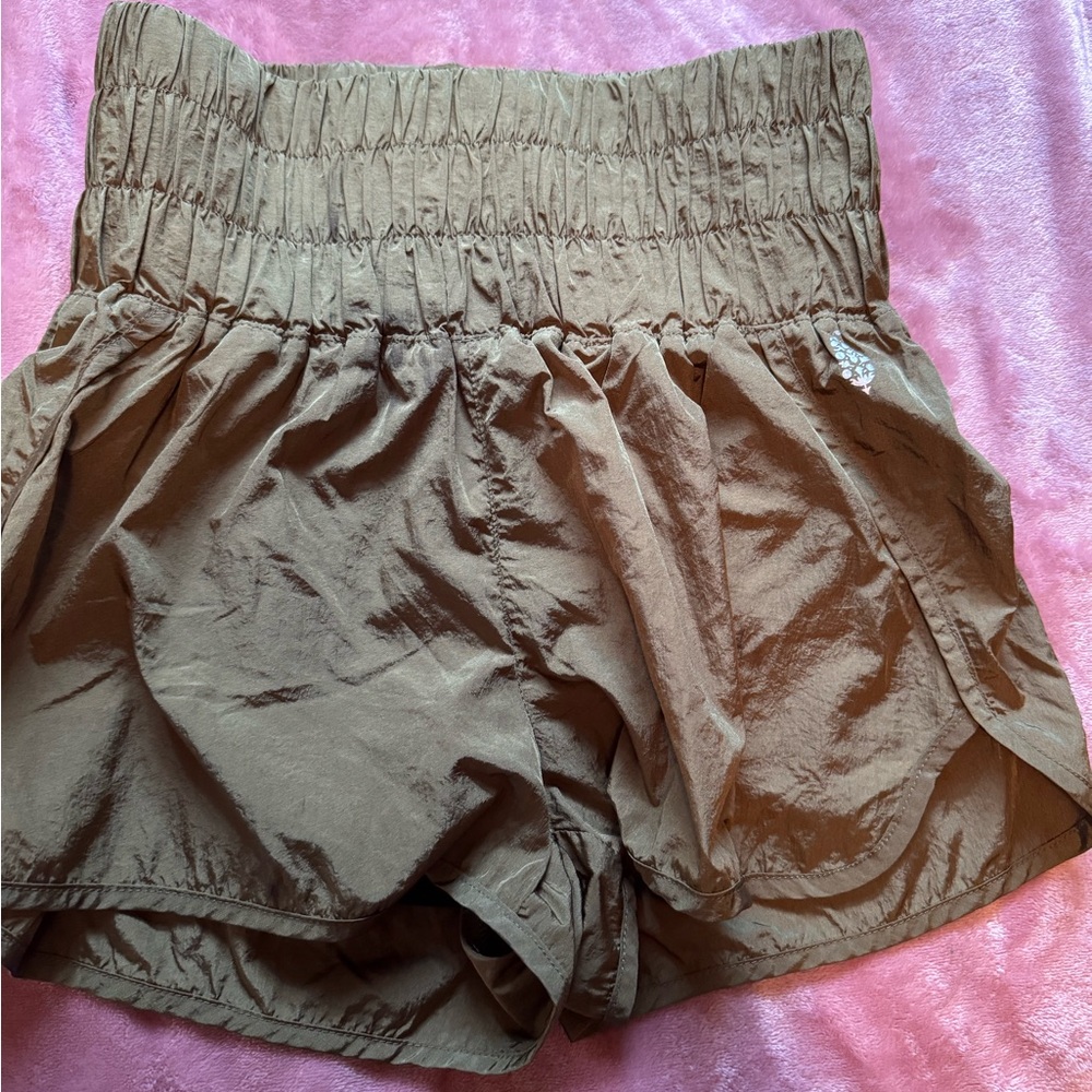 Elegant Tan High-Waisted Women's Shorts